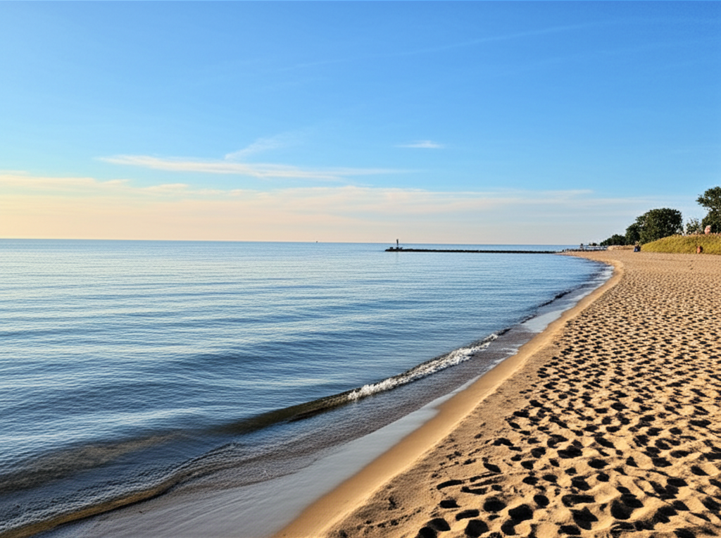 Beautiful Lake Erie shoreline near Painesville
